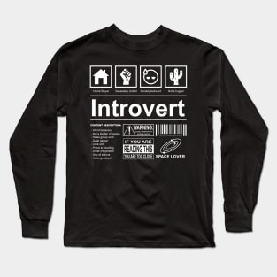 Introvert Label Long Sleeve T-Shirt